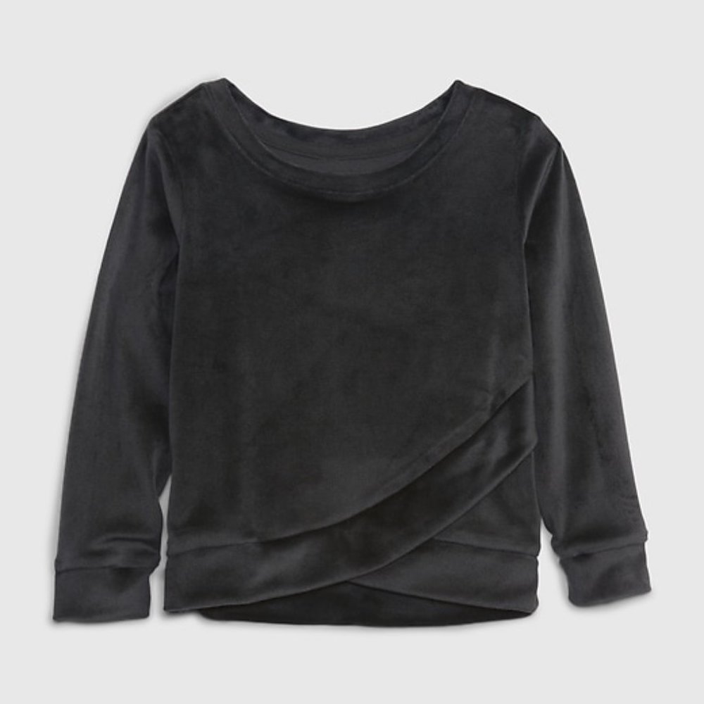 Gap NEW with TAGS velour black sweater 2T baby girl sweater toddler